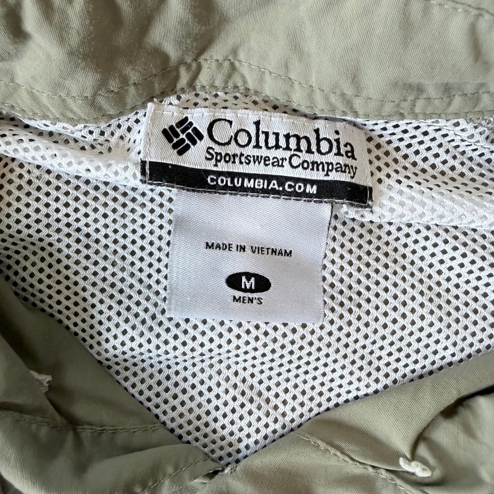 Columbia PFG Bahama II Long Sleeve Fishing Shirt Sage Green Omni-Shade Mens M - Picture 6 of 8
